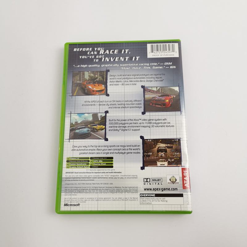 Microsoft Xbox Classic Game "Apex" NTSC-U/C USA | Original packaging