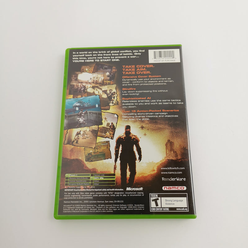 Microsoft Xbox Classic Spiel " Kill Switch " NTSC-U/C USA | OVP