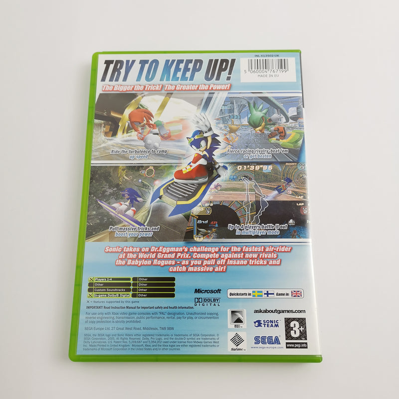 Microsoft Xbox Classic Game "Sonic Riders" EN PAL Version UKV | Original packaging