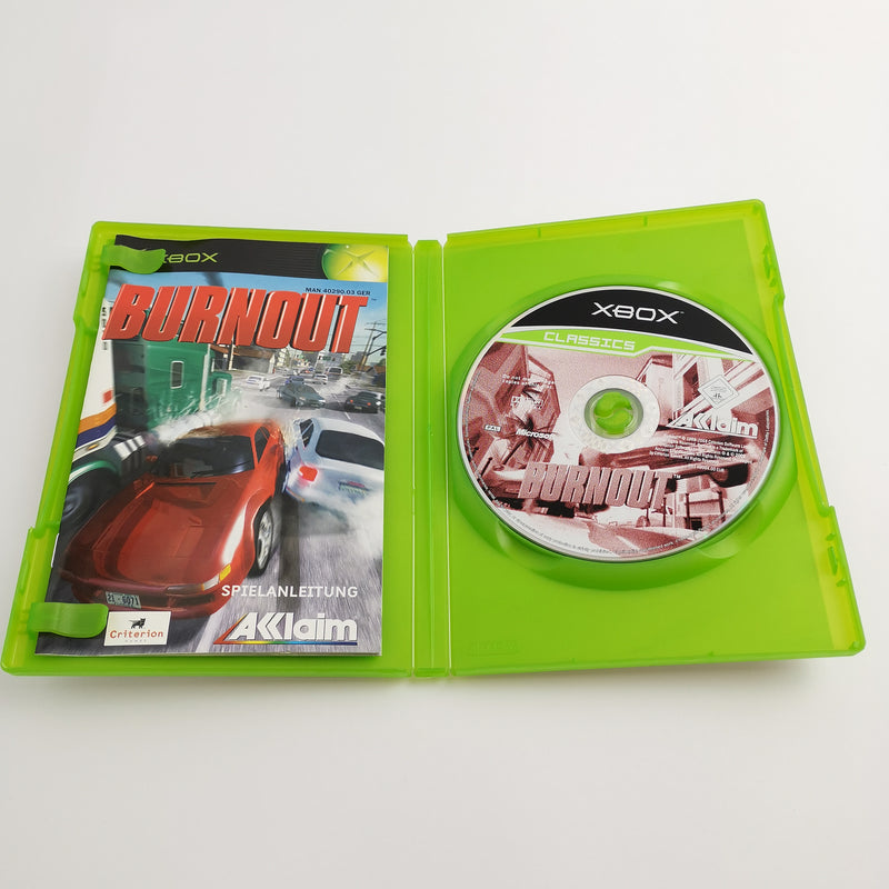 Microsoft Xbox Classic Spiel " Burnout " DE - PAL Version | OVP