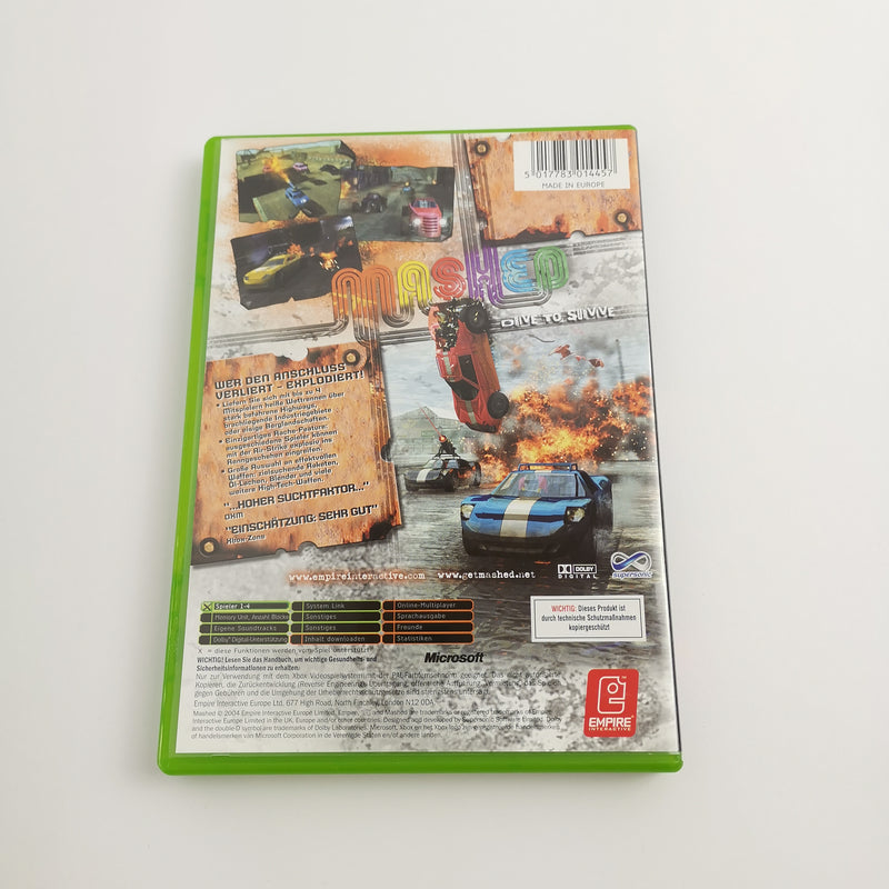 Microsoft Xbox Classic Spiel " Mashed Drive to Survive " DE PAL Version | OVP