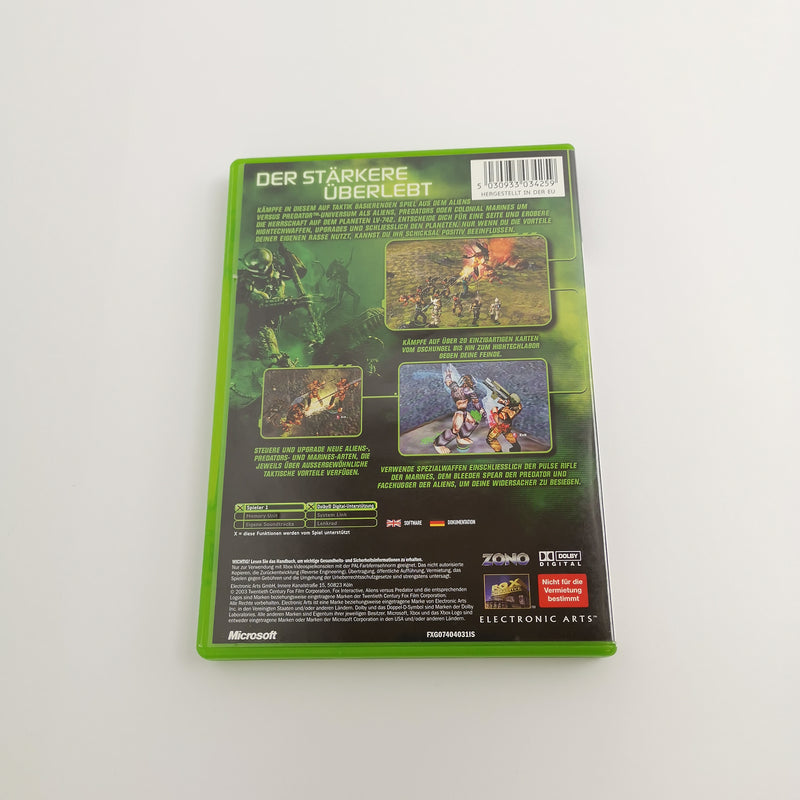 Microsoft Xbox Classic Spiel " Alien Versus Predator " DE PAL Version | OVP