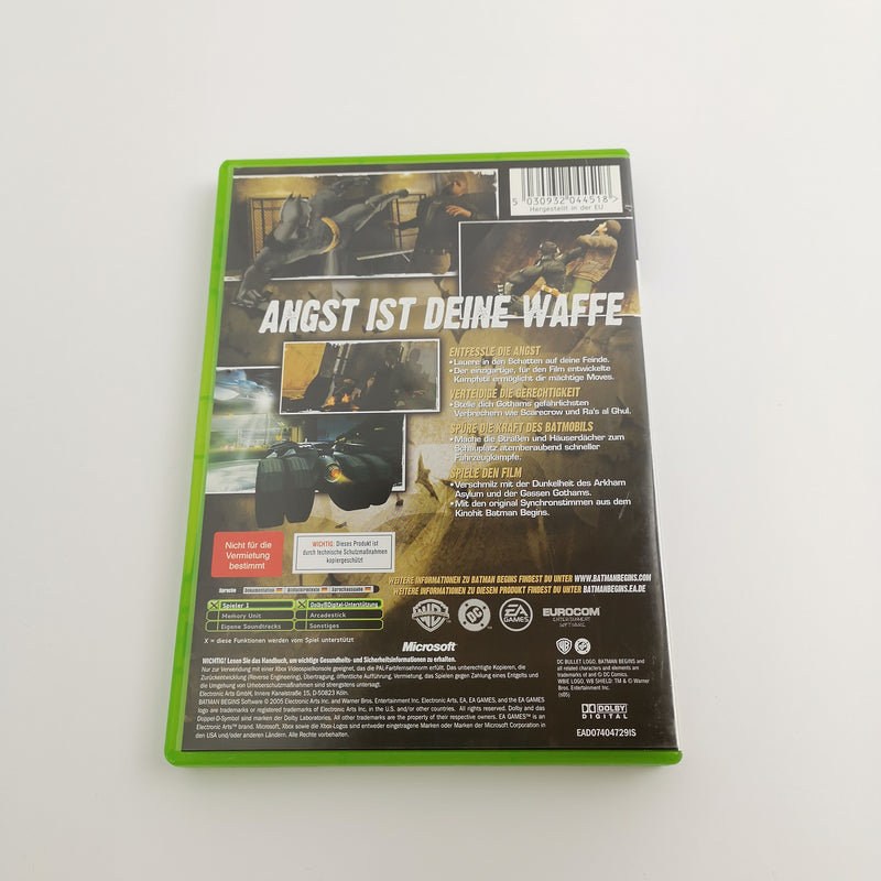 Microsoft Xbox Classic game "Batman Begins" DE PAL Version | Original packaging