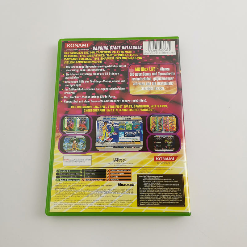 Microsoft Xbox Classic Game "Dancing Stage Unleashed" DE PAL Version | Original packaging