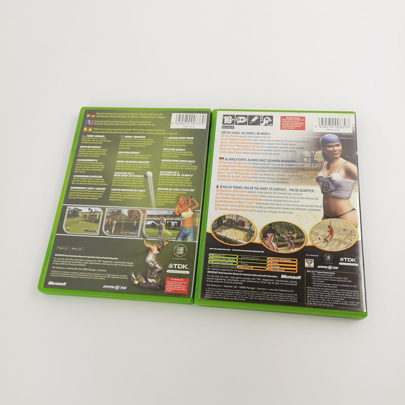 Microsoft Xbox Classic Games "Outlaw Volleyball &amp; Outlaw Golf" PAL OVP
