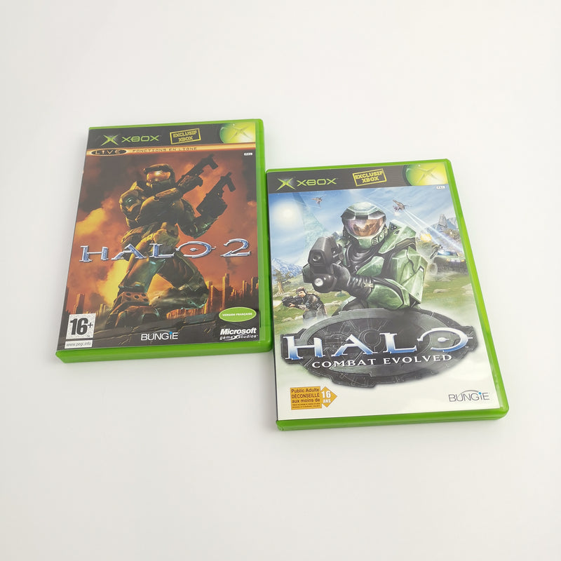 Microsoft Xbox Classic Games "Halo 1 &amp; Halo 2" FRA French PAL | Original packaging