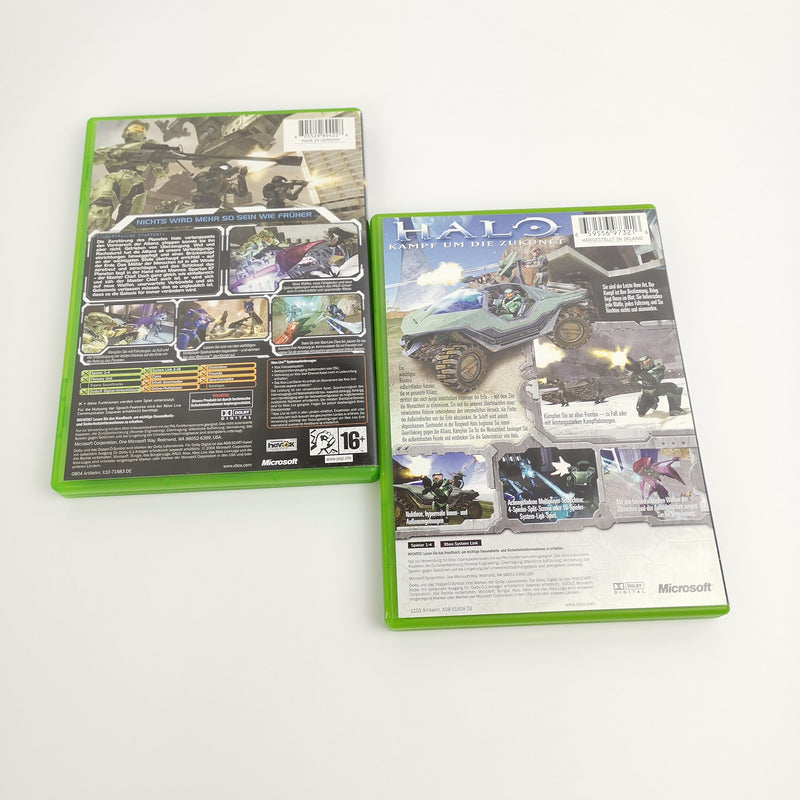 Microsoft Xbox Classic Games "Halo 1 and Halo 2" DE German PAL Version | Original packaging