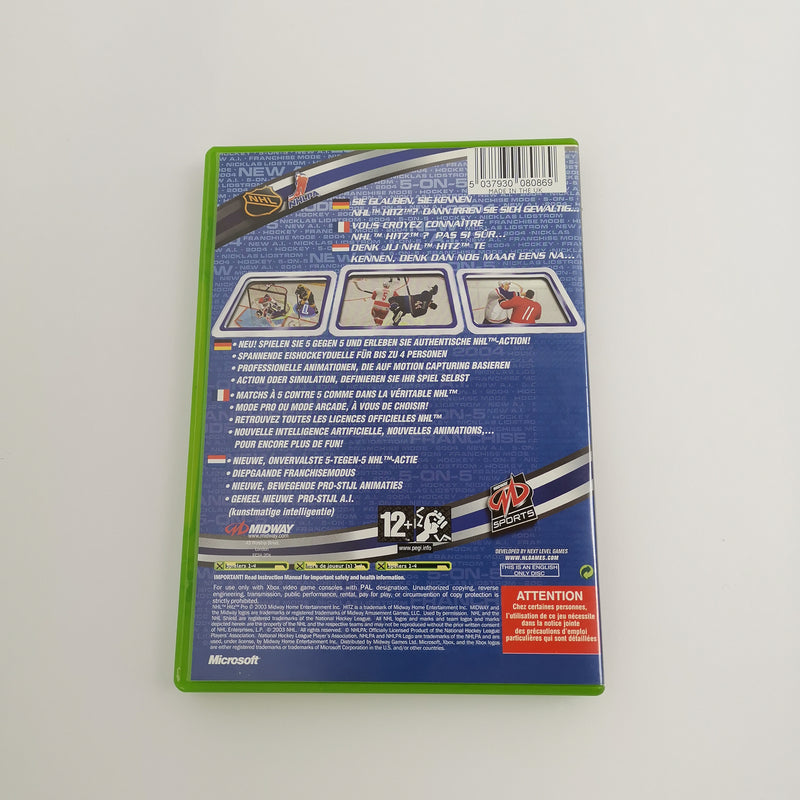 Microsoft Xbox Classic Game "NHL Hitz Pro" Ice Hockey PAL Version | Original packaging