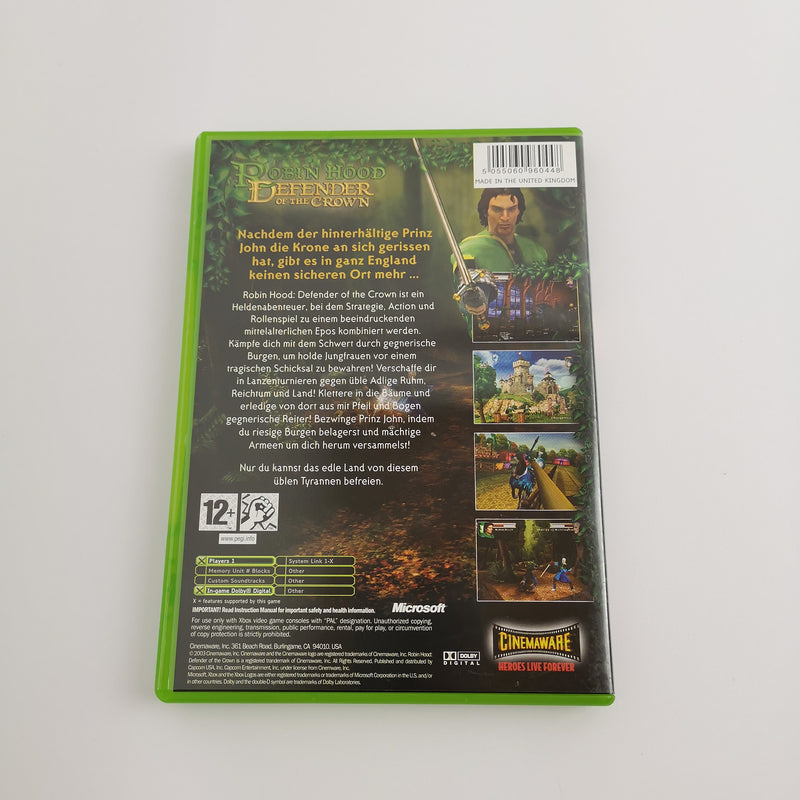 Microsoft Xbox Classic game "Robin Hood Defender of the Crown" DE PAL | Original packaging