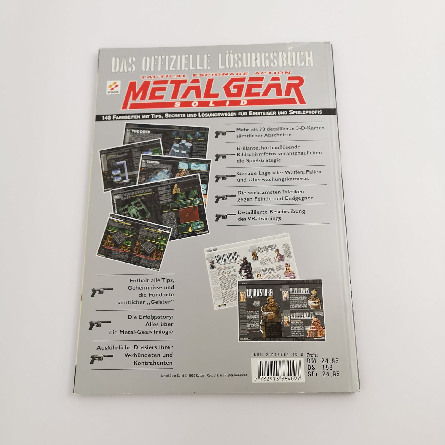 Metal Gear Solid The Official Walkthrough Book | Sony Playstation 1 / PS1 Konami