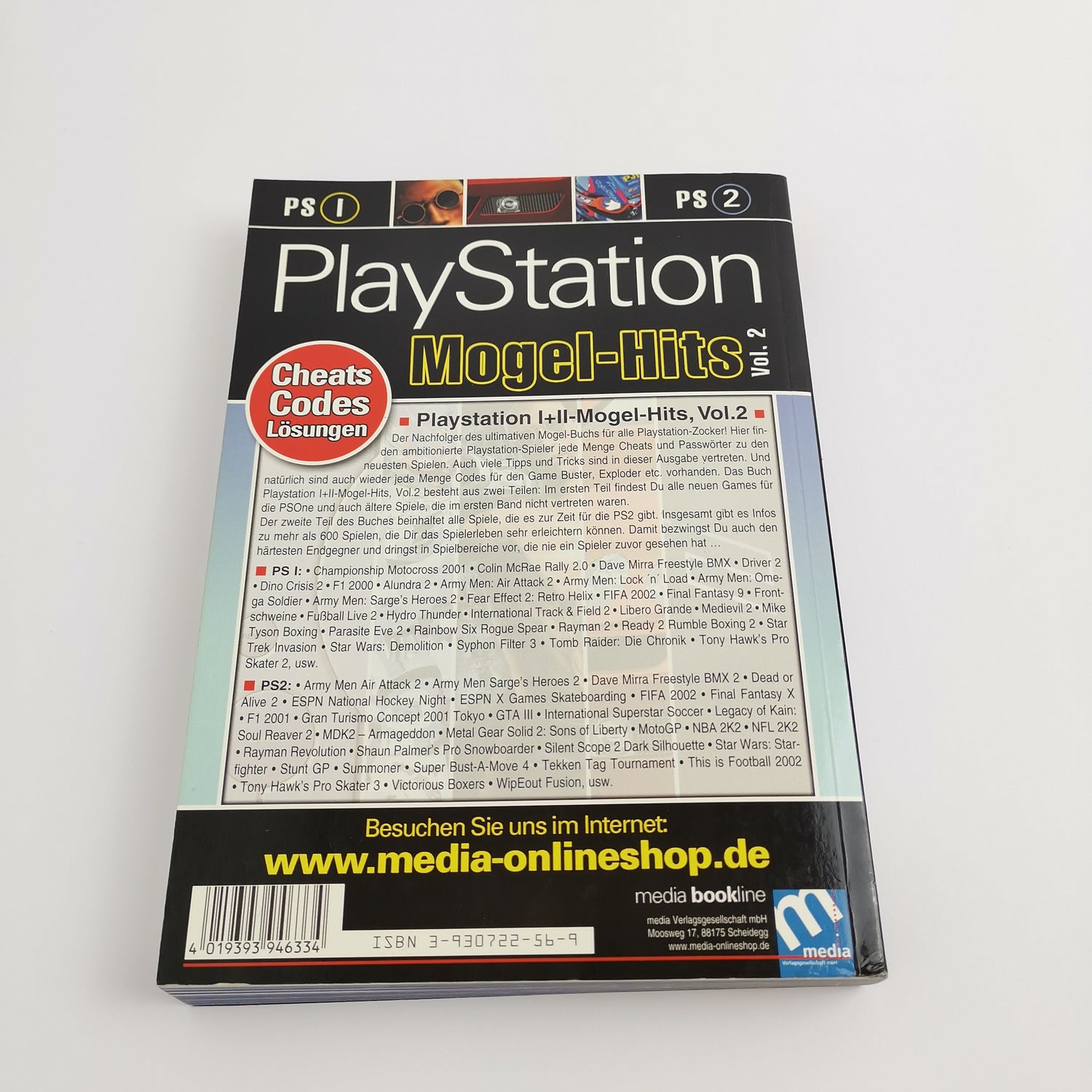 Sony Playstation Mogel-Hits Vol. 2 | Cheat Codes Buch , Lösungen