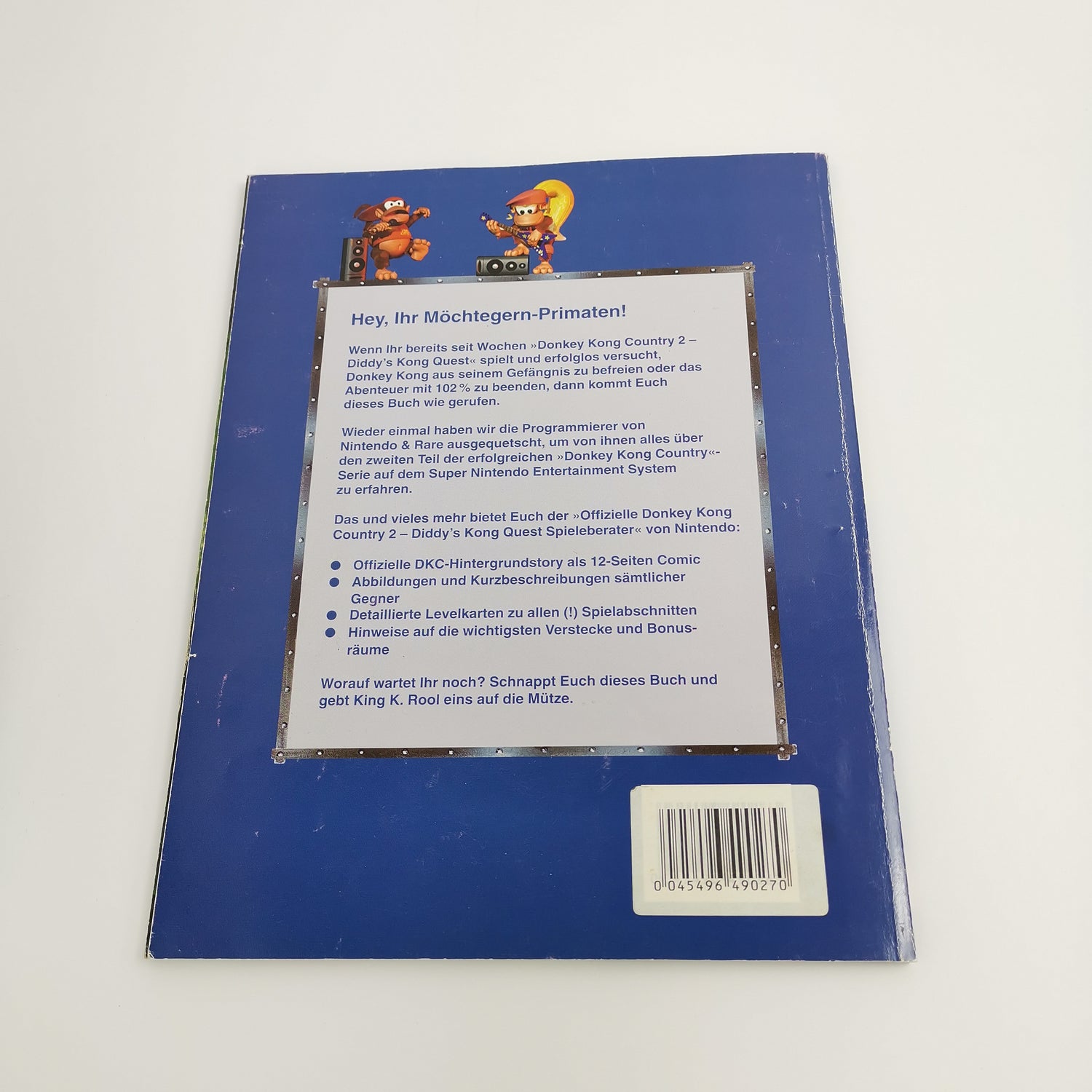 offizieller Super Nintendo Spieleberater Donkey Kong Country 2 Lösungsbuch