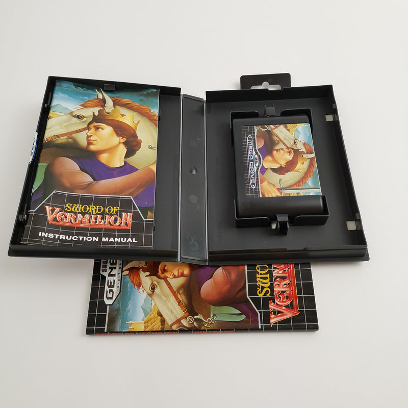 Sega Mega Drive Spiel " Sword of Vermilion + Hint Book " MD Game | OVP PAL