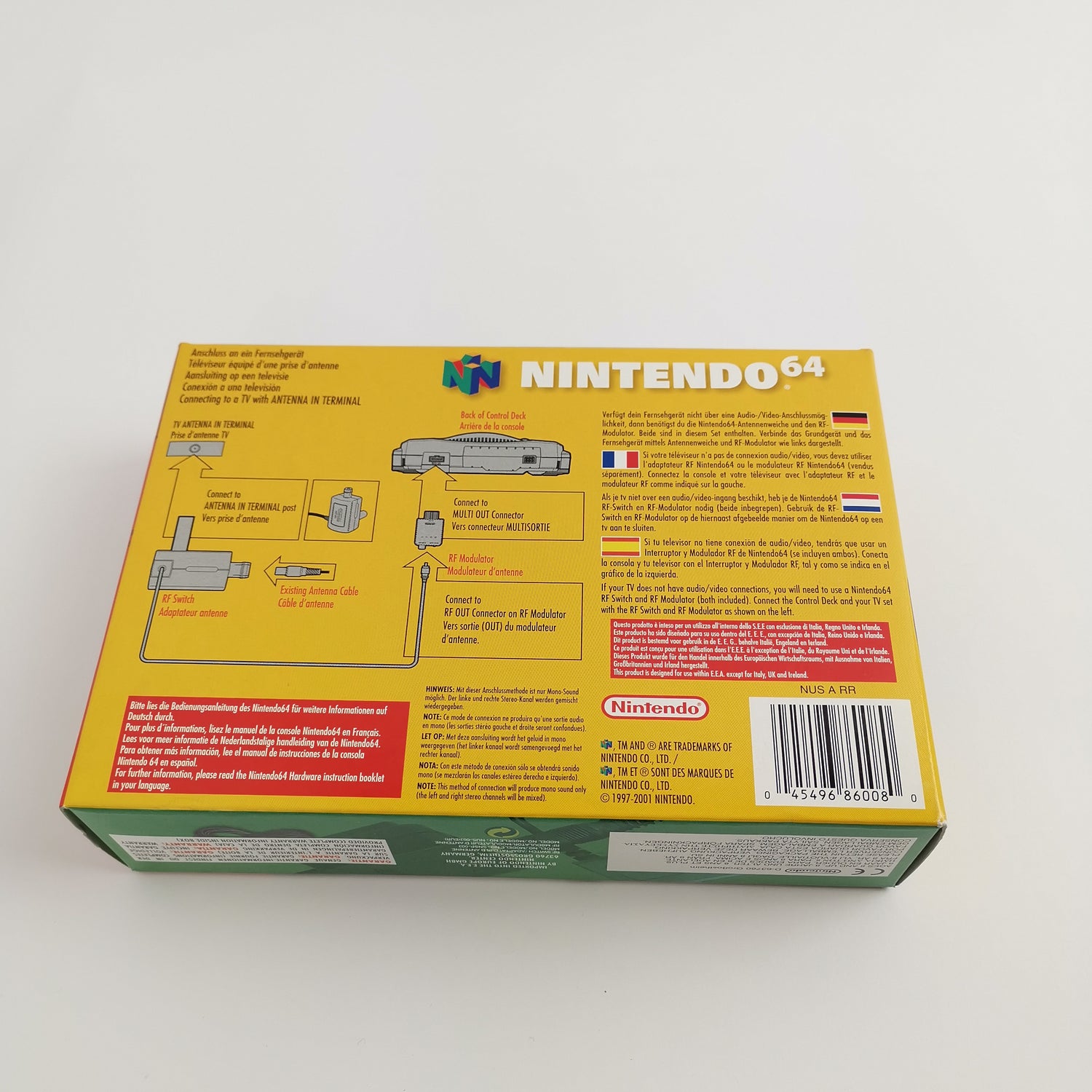 N64 Original Nintendo RF Switch Cable / RF Modulator | NEW NEW old Stock OVP