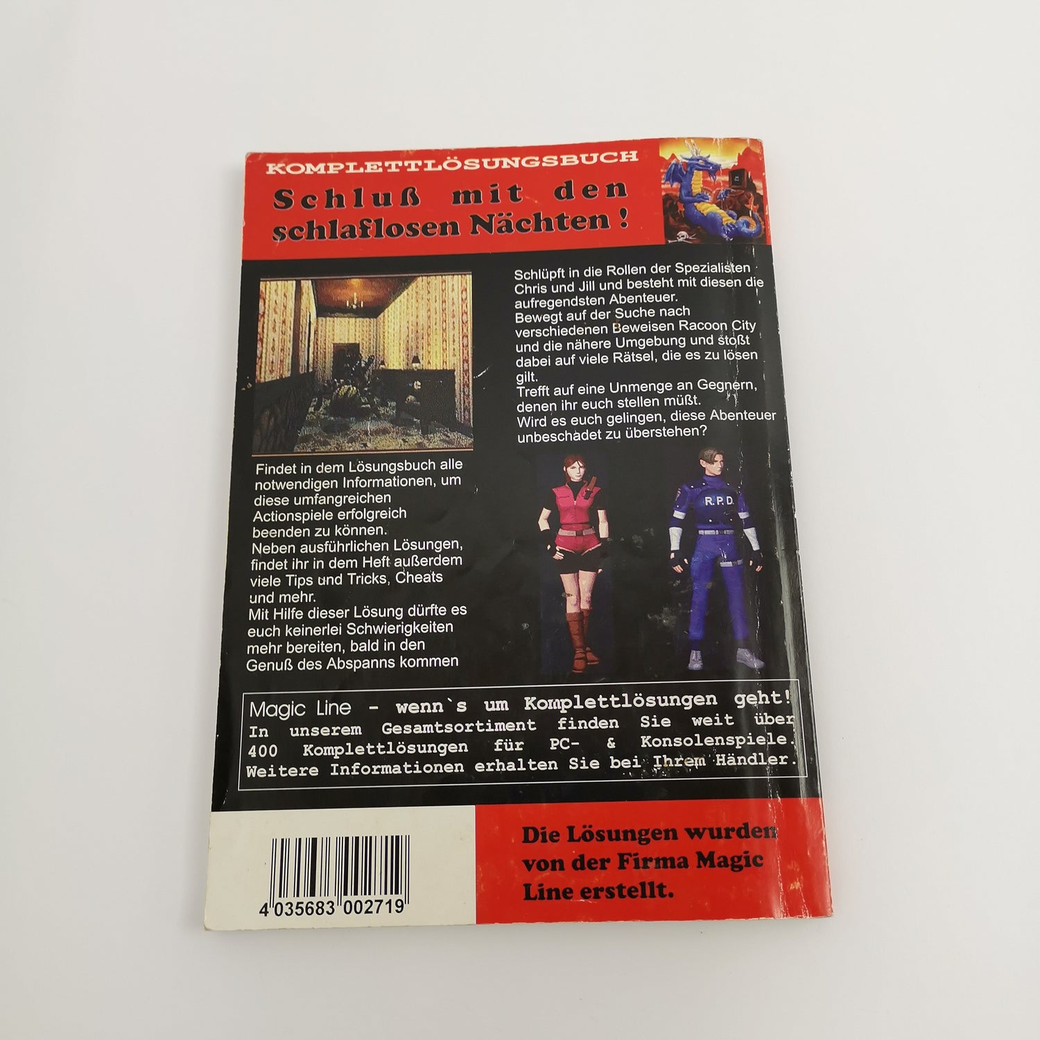 Magic Line Solution Booklet: Resident Evil 1-3 Walkthrough | Gaming consultant