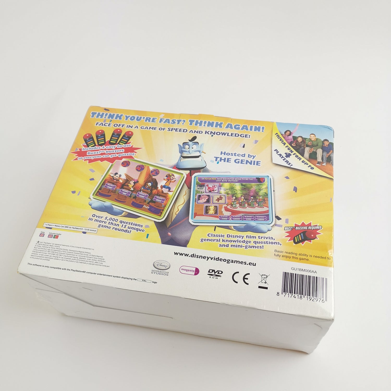 Sony Playstation 2 Spiel : Disney Think Fast The Family Quiz Game | PS2 - NEU