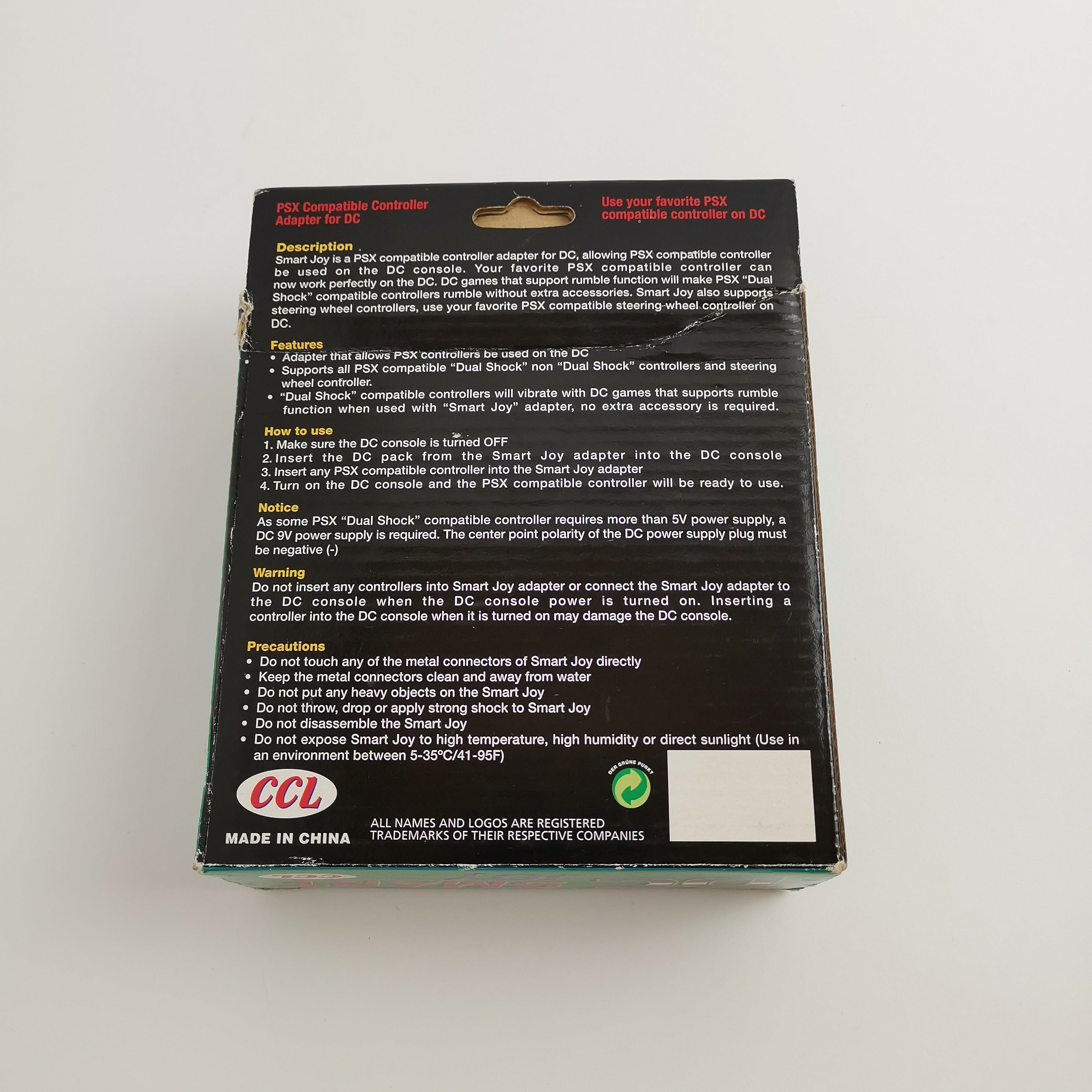Sega Dreamcast Zubehör : DC Smart Joy Adapter | OVP
