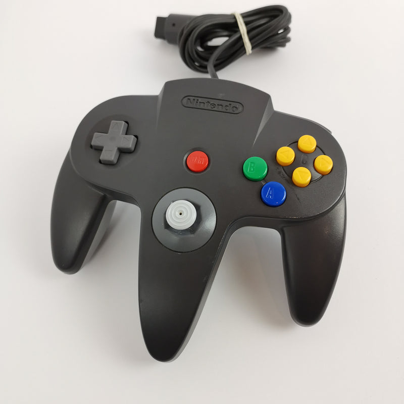 Original Nintendo 64 Zubehör N64 Controller Schwarz Grau | N 64 PAL - Gamepad