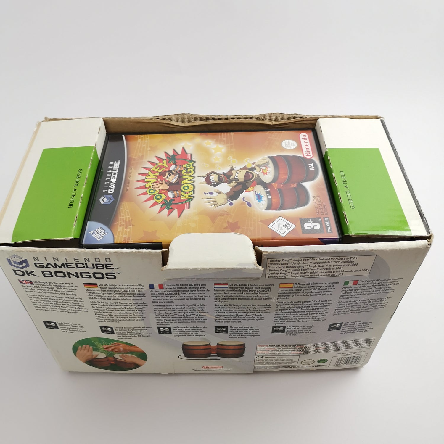 Nintendo Gamecube Game: Donkey Konga + DK Bongos Drums | Game Cube OVP PAL