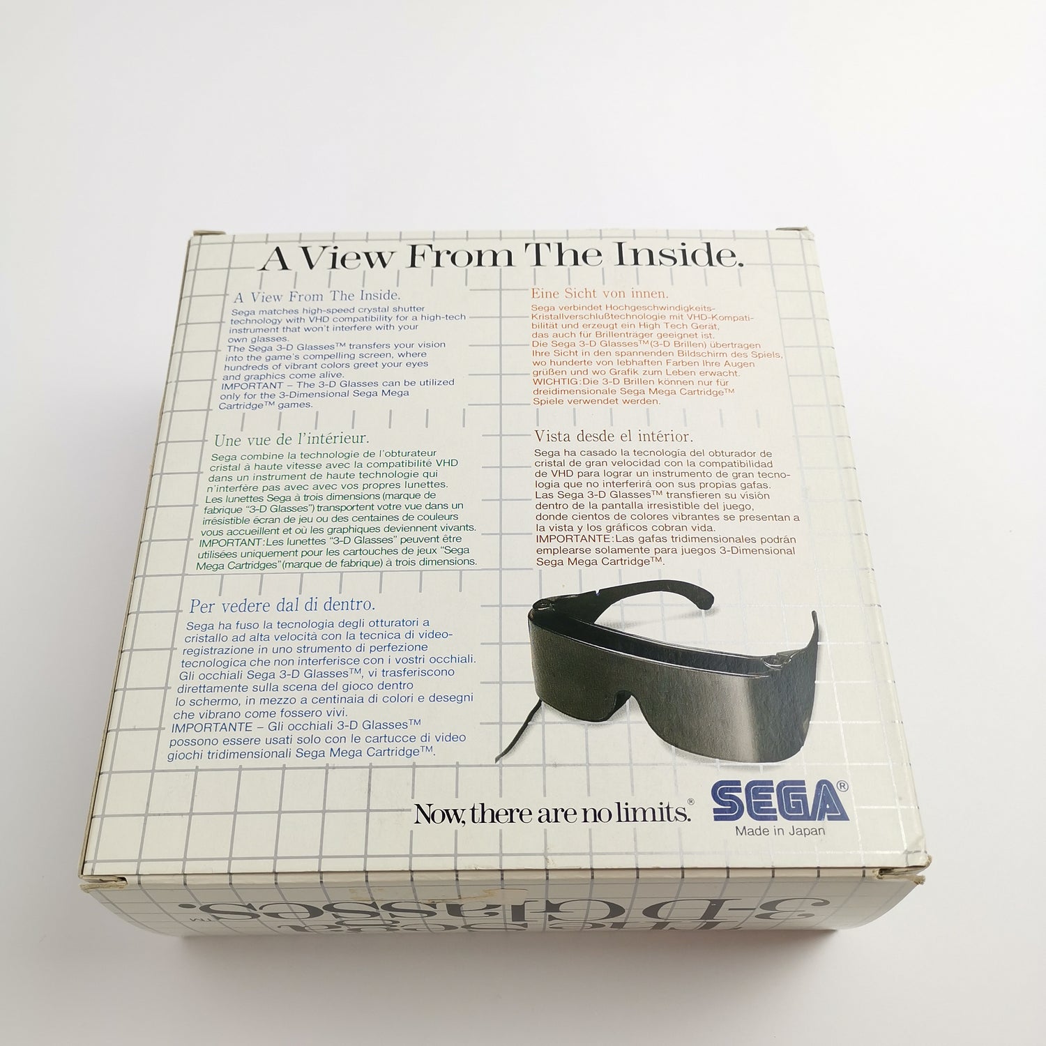 Sega Master System - The Sega 3-D Glasses Brille | MasterSystem 3D - OVP PAL