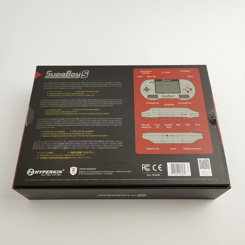 SupaBoyS - Portable Pocket SNES Console Konsole | OVP Hyperkin * teildefekt