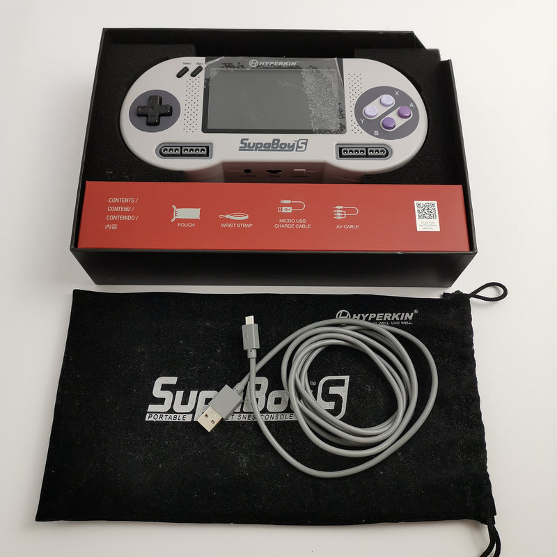 SupaBoyS - Portable Pocket SNES Console Konsole | OVP Hyperkin * teildefekt
