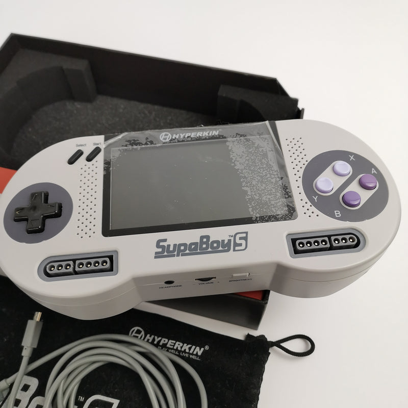 SupaBoyS - Portable Pocket SNES Console Konsole | OVP Hyperkin * teildefekt