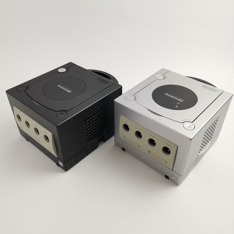 Nintendo Gamecube Konsolen Bundle : 2 Konsolen Schwarz und Silber mit Zubehör