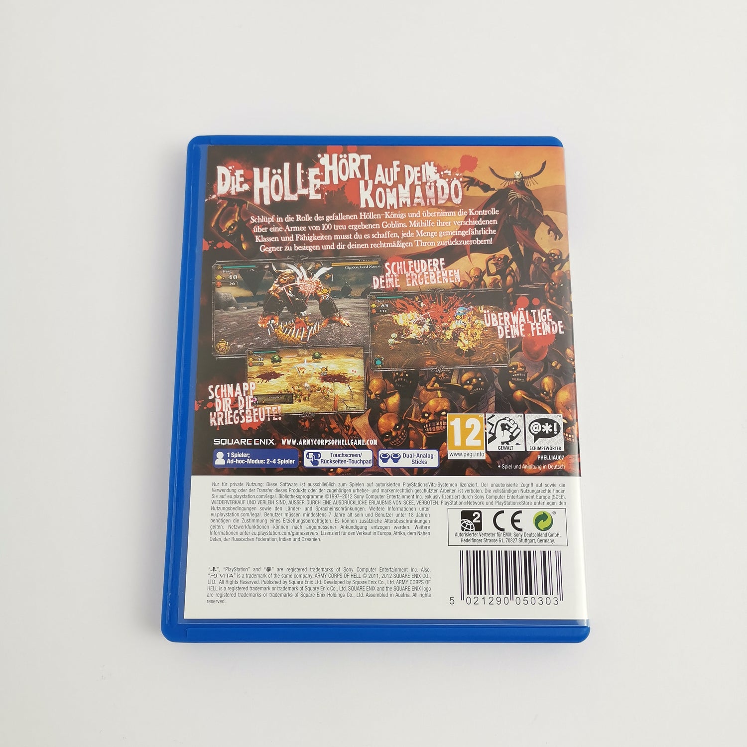 Sony PSVITA Game : Army Corps of Hell | Playstation PS VITA - handheld