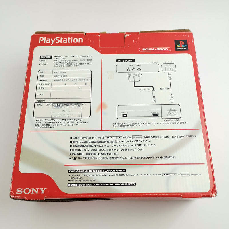 Sony Playstation 1 Konsole SCPH-5500 NTSC-J Japan | OVP