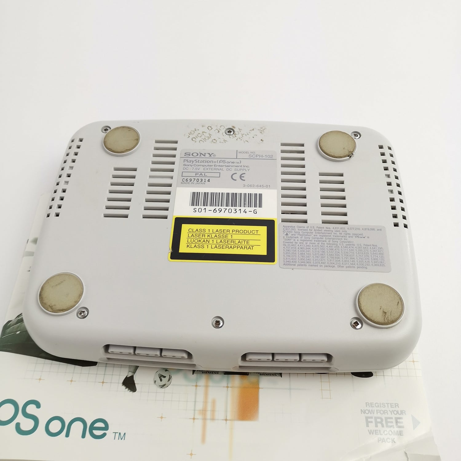 Sony Playstation 1 Console: Sony PSone SCPH-102 C | Original packaging PAL - PSX PS1