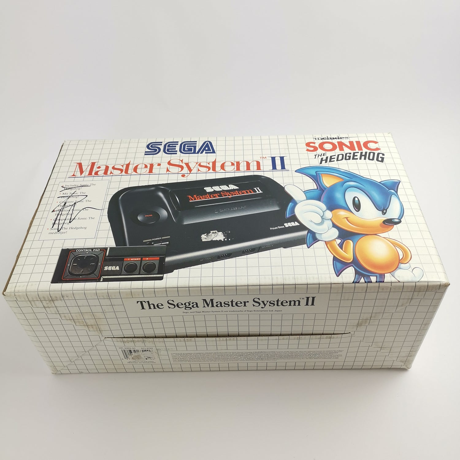 Sega Master System II 2 Konsole includes Sonic The Hedgehog | PAL Console - OVP