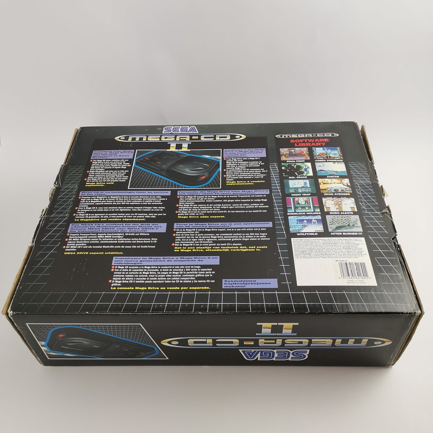 Sega Mega-CD II Konsole in OVP | PAL Console - Mega CD Adapter for Mega Drive