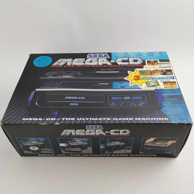 Sega Mega CD console in original packaging | PAL Console - Mega CD Adapter for Mega Drive
