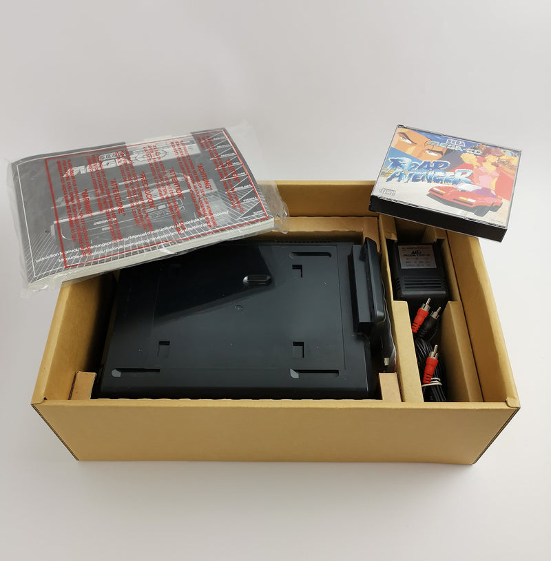 Sega Mega CD console in original packaging | PAL Console - Mega CD Adapter for Mega Drive
