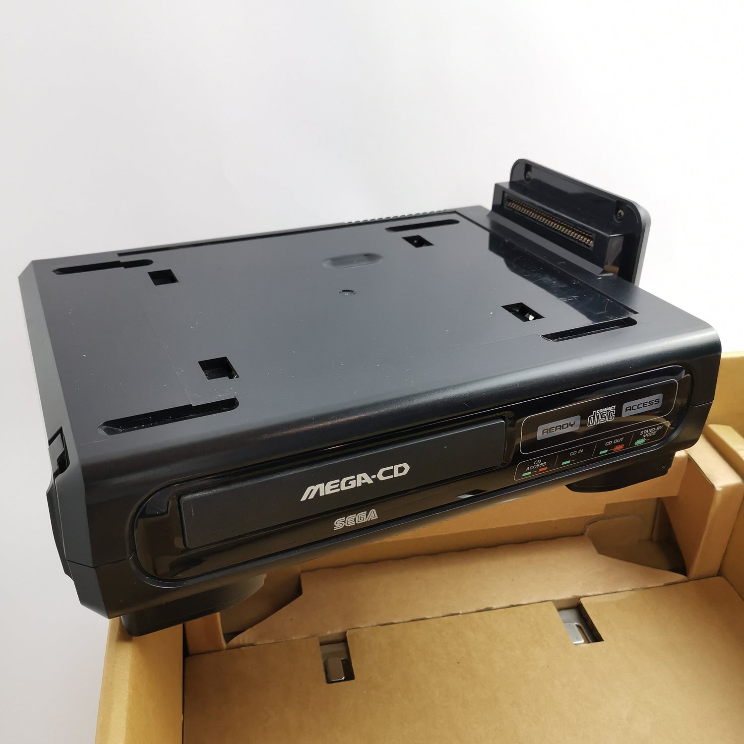 Sega Mega CD console in original packaging | PAL Console - Mega CD Adapter for Mega Drive