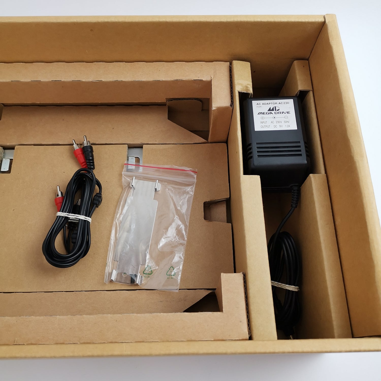Sega Mega CD console in original packaging | PAL Console - Mega CD Adapter for Mega Drive
