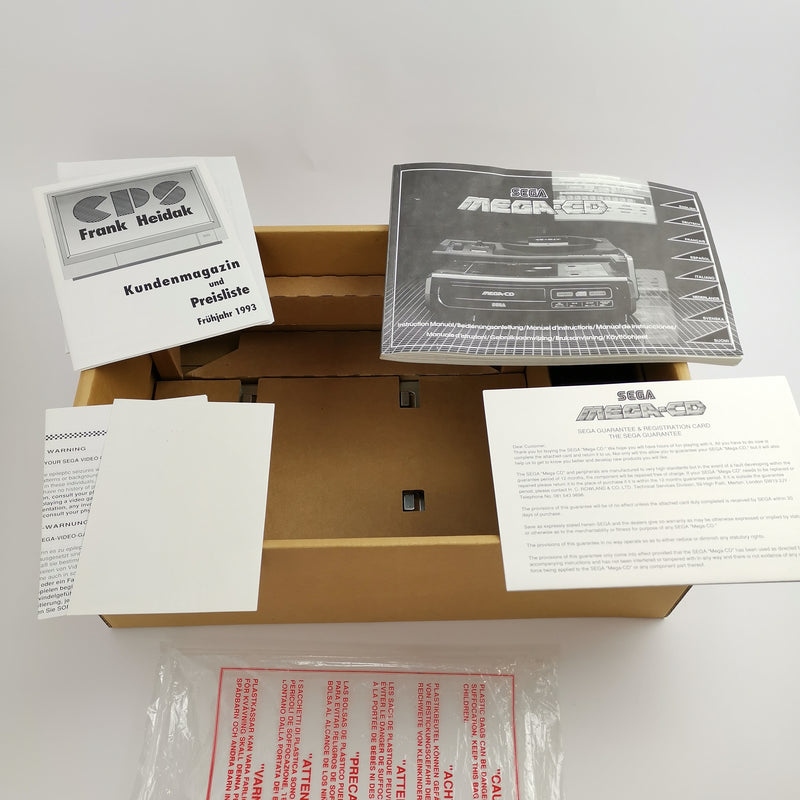 Sega Mega CD console in original packaging | PAL Console - Mega CD Adapter for Mega Drive