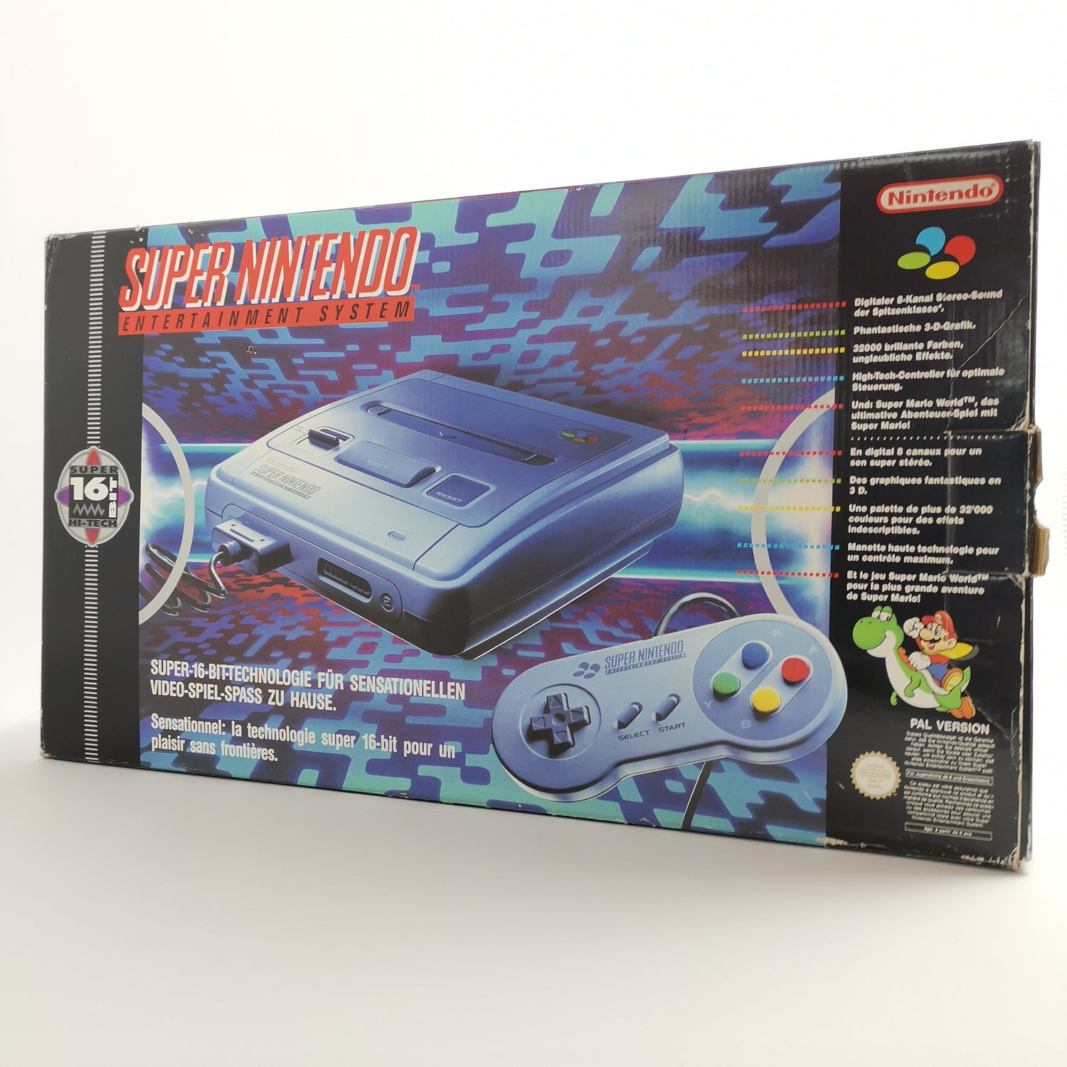 Super Nintendo Console PAL FRG Version - French German | SNES Console OVP