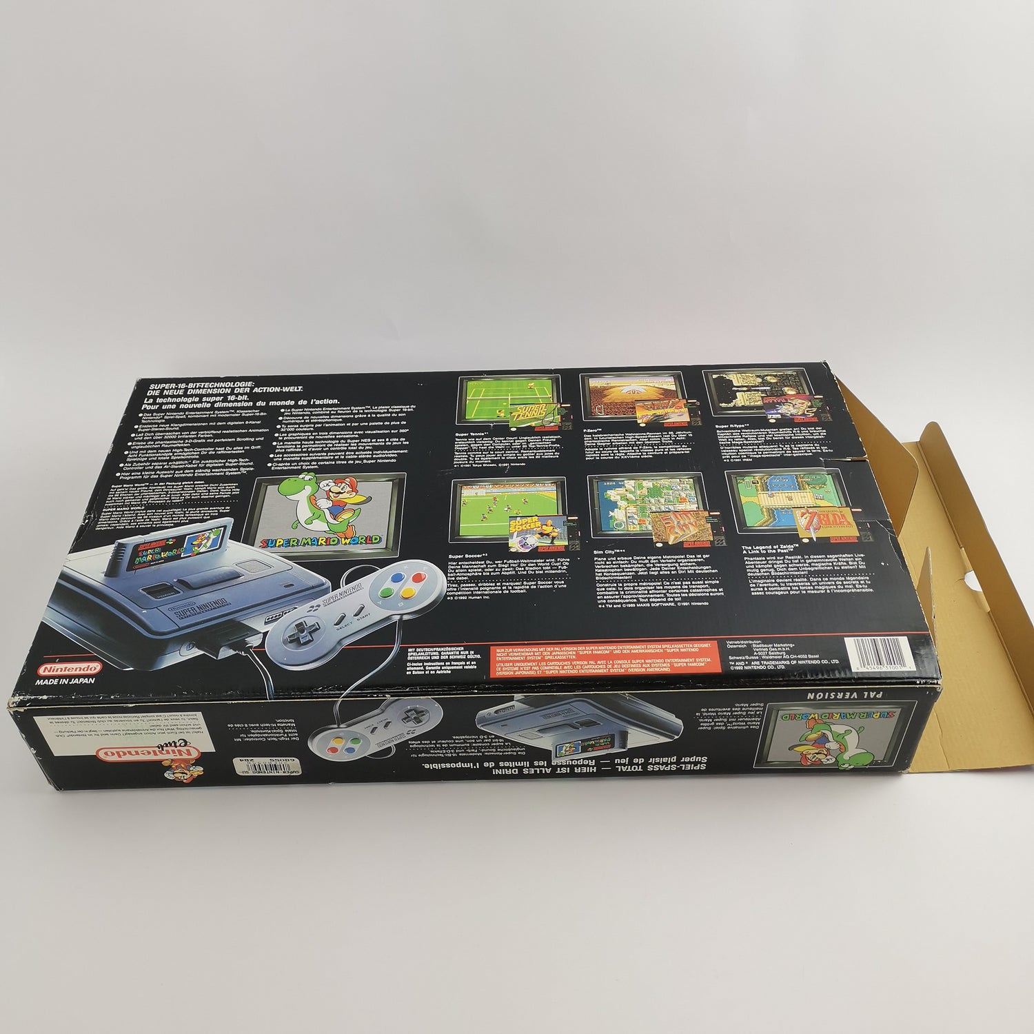 Super Nintendo Console PAL FRG Version - French German | SNES Console OVP