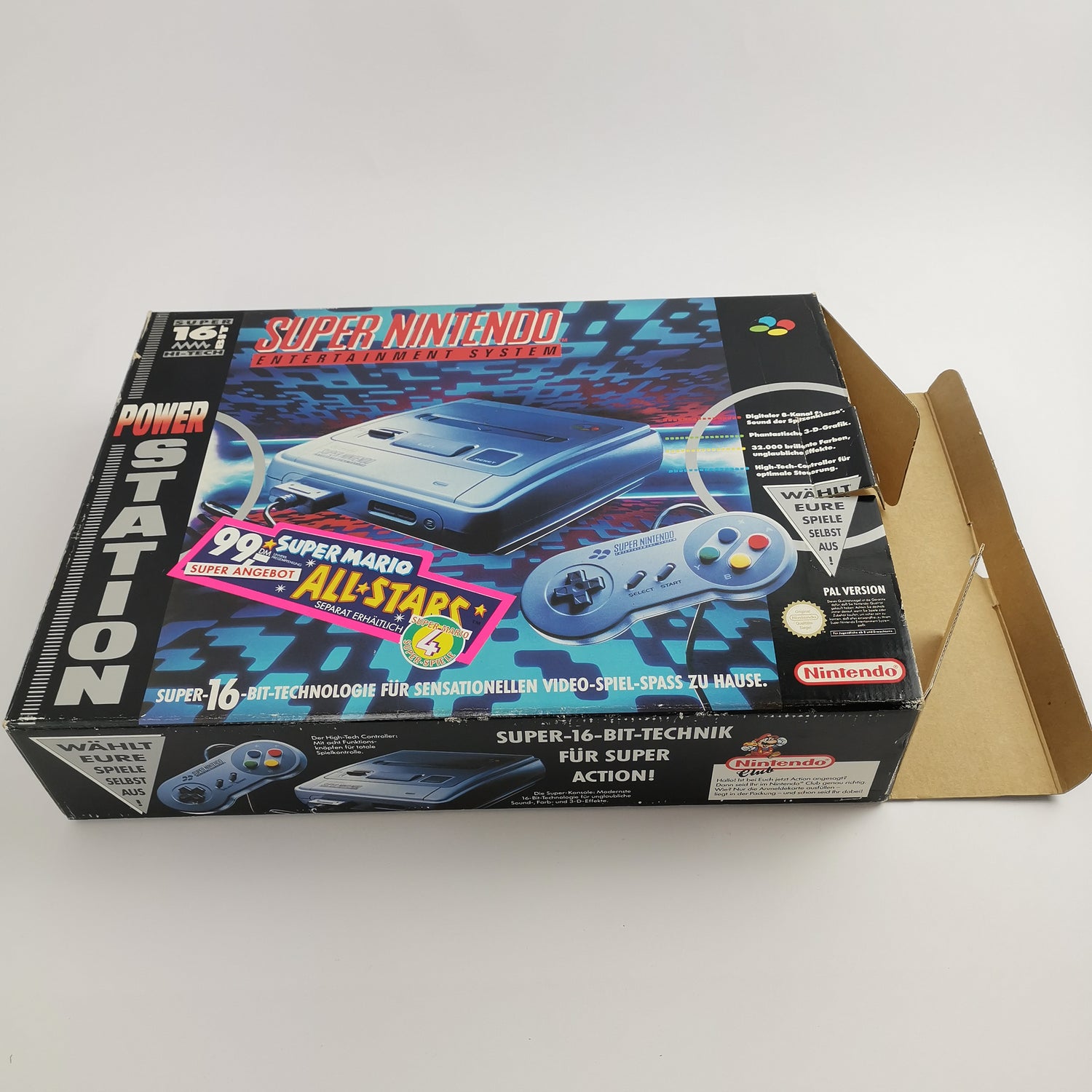 Super Nintendo Console: Power Station | SNES Console OVP
