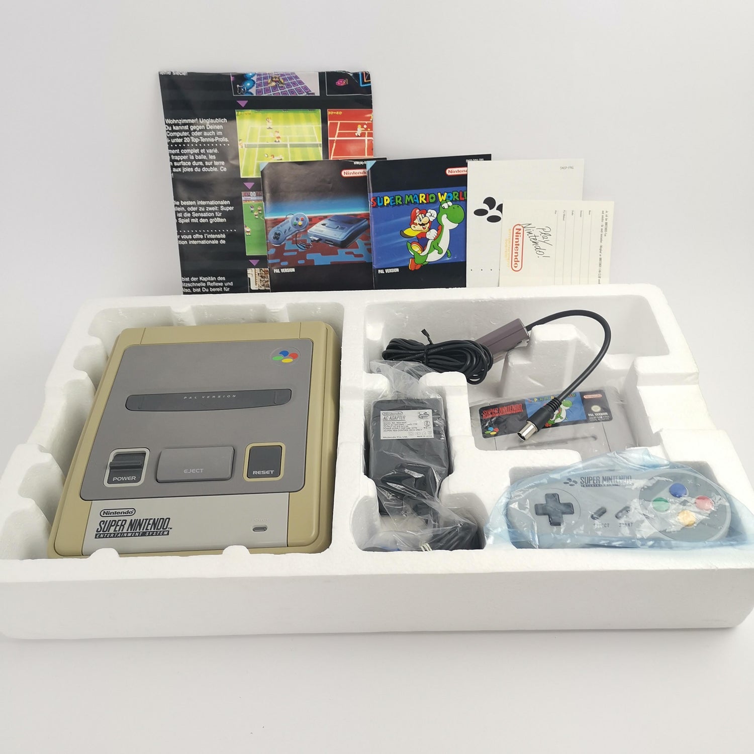 Super Nintendo Console PAL FRG Version - French German | SNES Console OVP