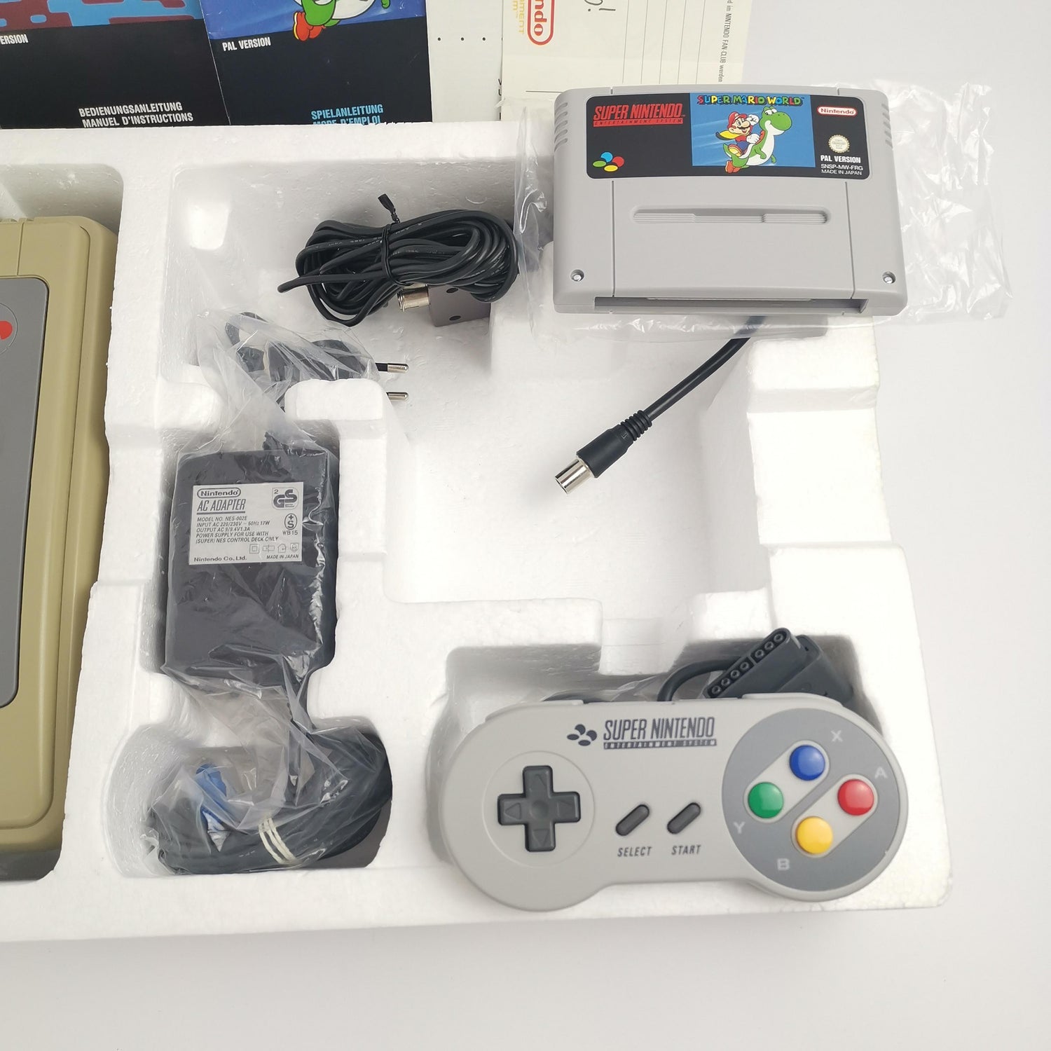 Super Nintendo Console PAL FRG Version - French German | SNES Console OVP