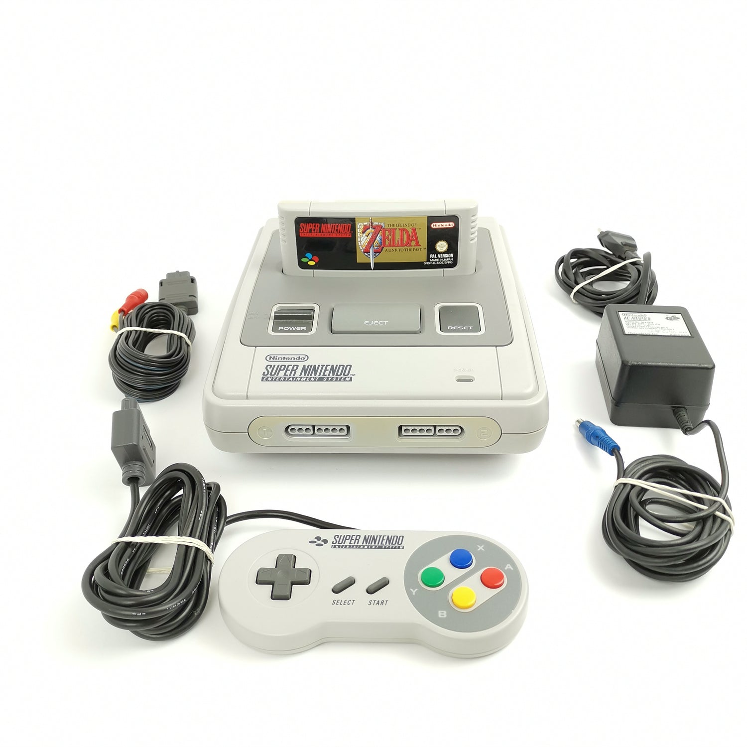 Super Nintendo Konsole : 1 Controller, The Legend of Zelda u. Kabel | SNES PAL