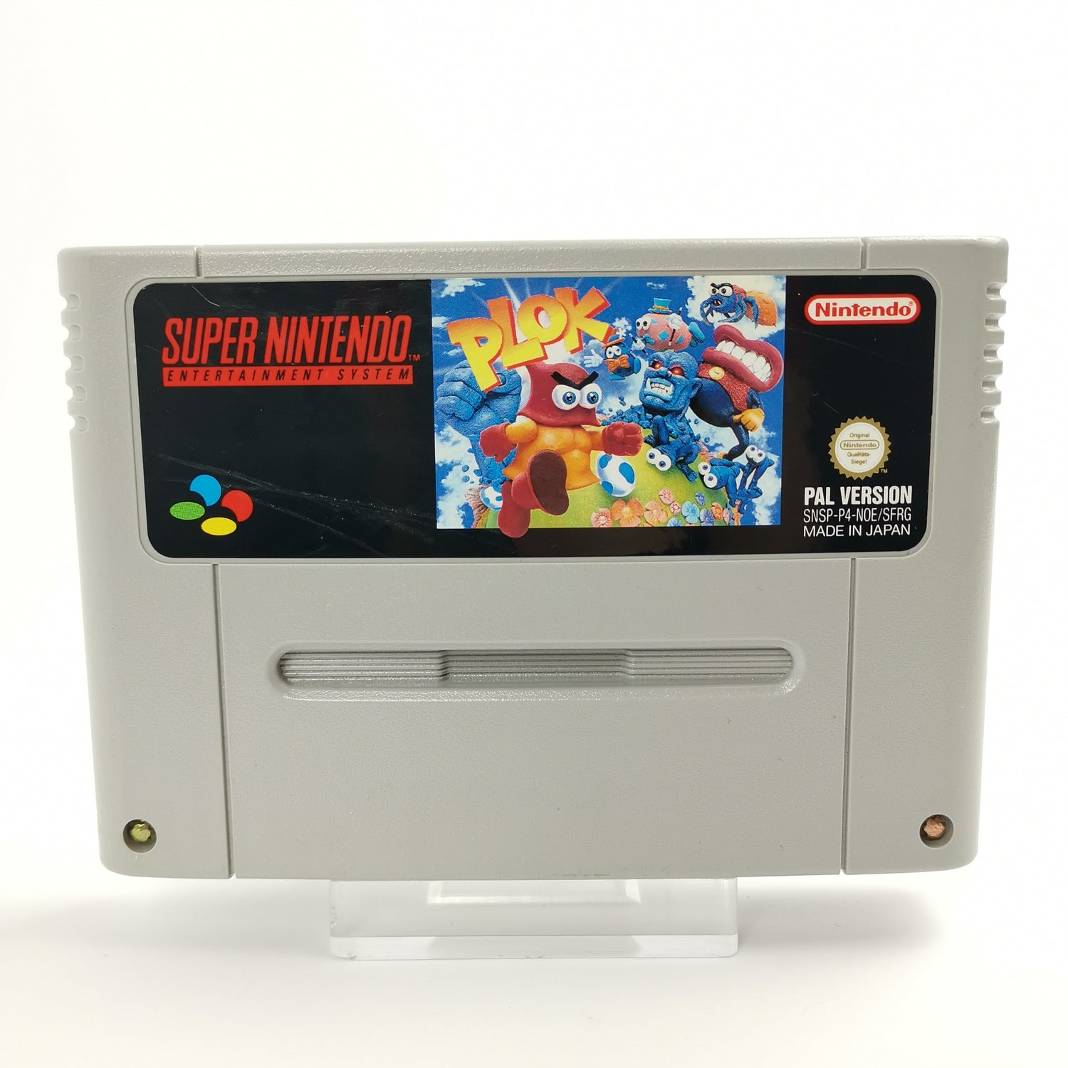 Super Nintendo Spiel : Plok | SNES Modul Cartridge - PAL NOE / SFRG