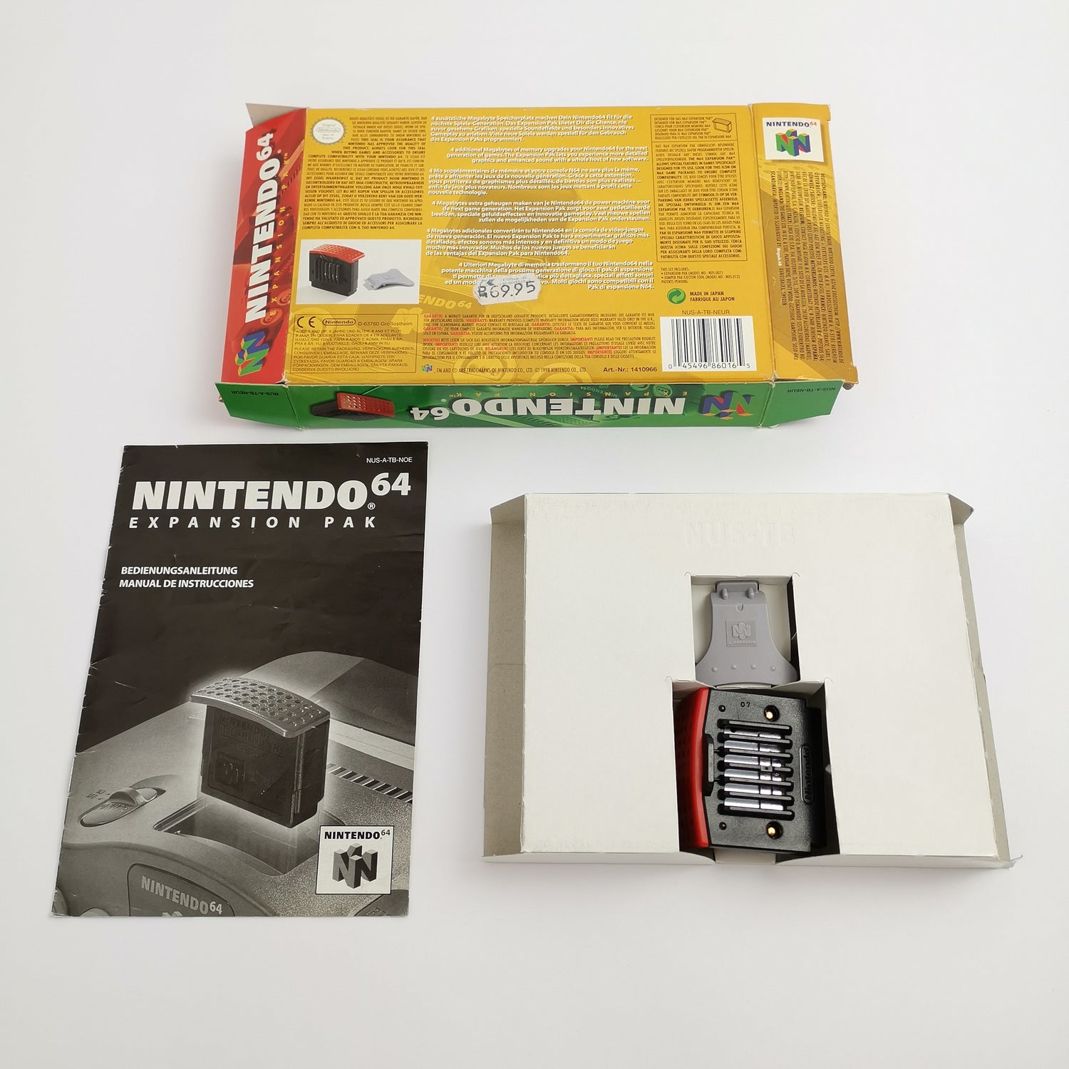 Nintendo 64 Zubehör : Expansion Pak Ram Erweiterung | N64 OVP - PAL