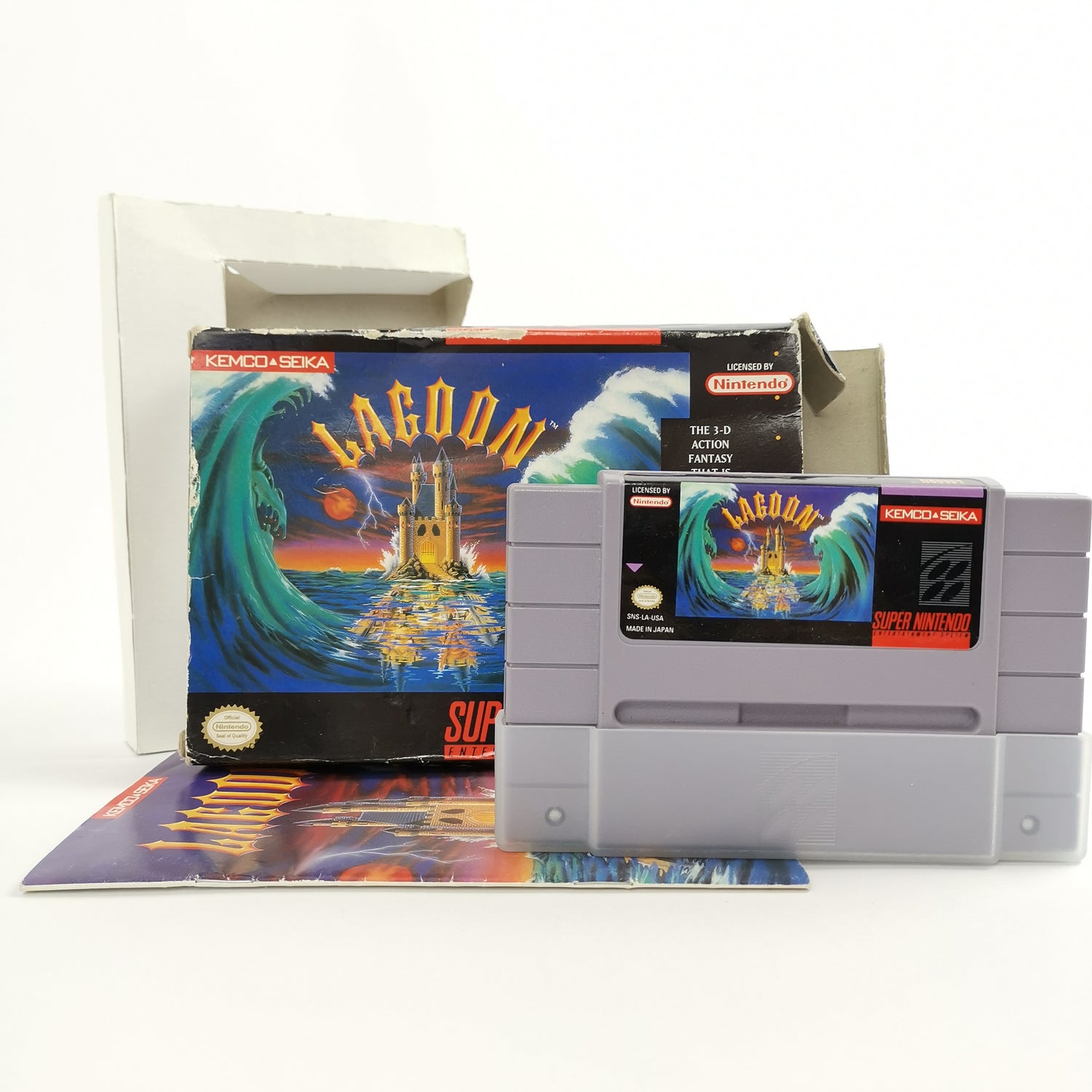 Super Nintendo Spiel : Lagoon | SNES OVP - NTSC-U/C USA Verison