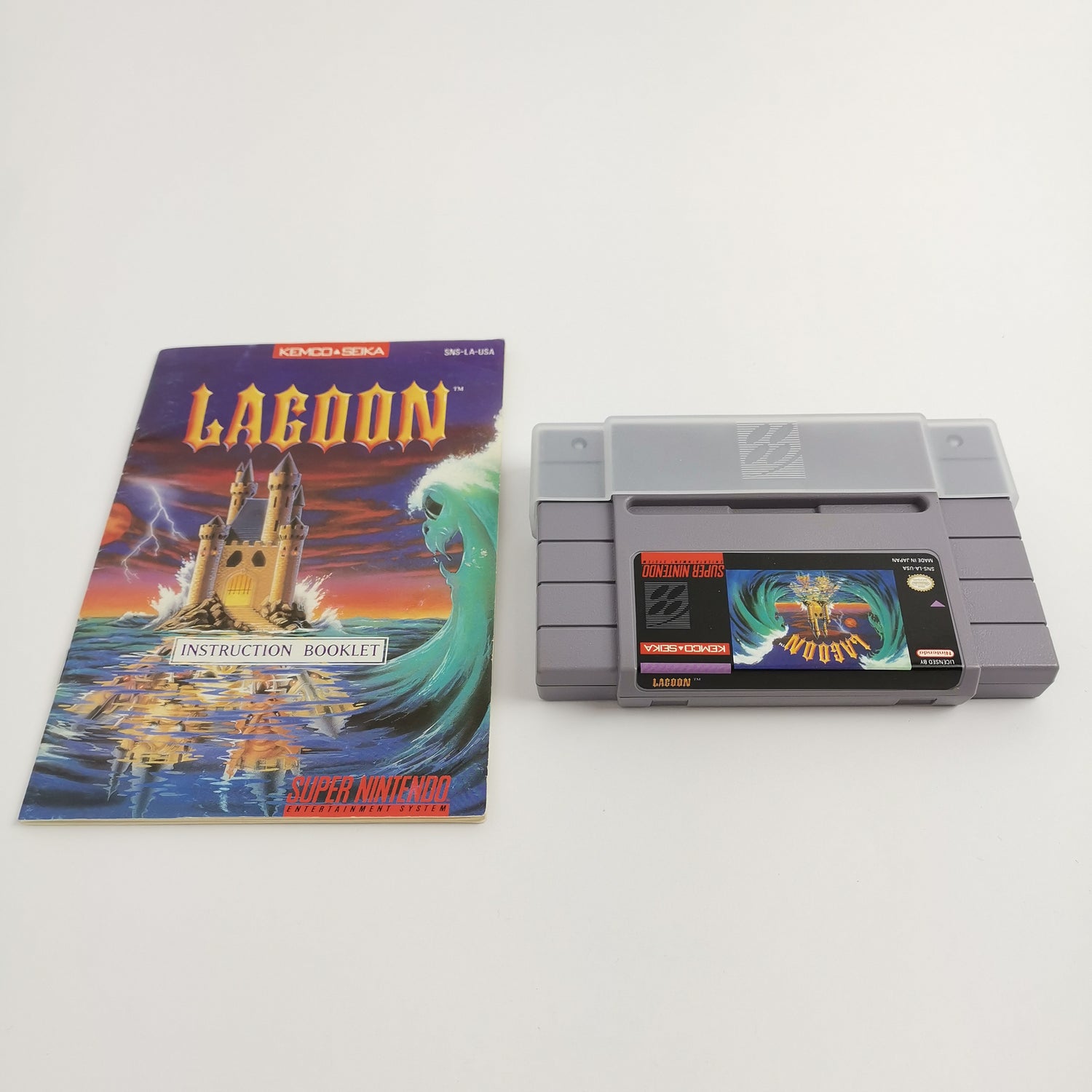 Super Nintendo Spiel : Lagoon | SNES OVP - NTSC-U/C USA Verison