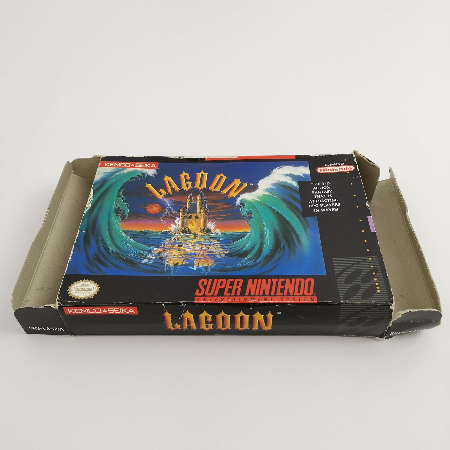 Super Nintendo Spiel : Lagoon | SNES OVP - NTSC-U/C USA Verison
