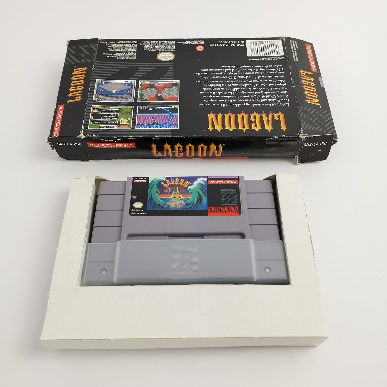 Super Nintendo Spiel : Lagoon | SNES OVP - NTSC-U/C USA Verison